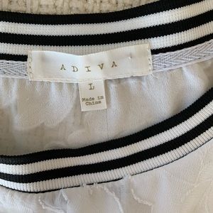 Adiva White Floral Lace Top